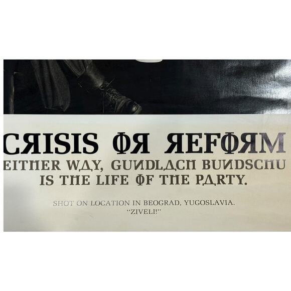 Gundlach Bundschu Wine Advertise Poster Ron Zak Crisis Reform Yugoslavia Vintage - Picture 3 of 9